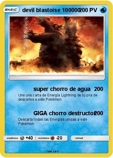 Pokemon devil blastoise 100000