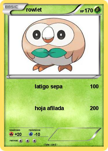 Pokemon rowlet