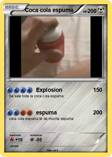 Pokemon Coca cola espuma