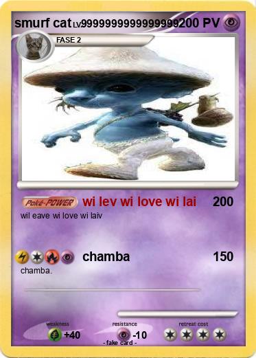 Pokemon smurf cat
