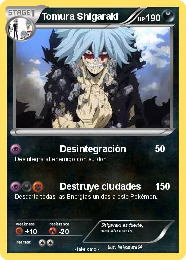 Pokemon Tomura Shigaraki