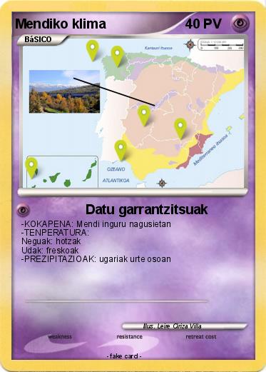 Pokemon Mendiko klima