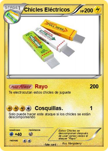 Pokemon Chicles Eléctricos