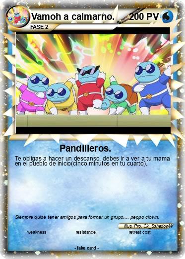 Pokemon Vamoh a calmarno.