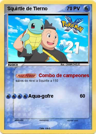Pokemon Squirtle de Tierno