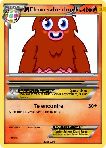 Pokemon Elmo sabe donde vives