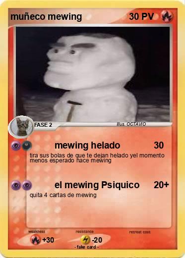 Pokemon muñeco mewing