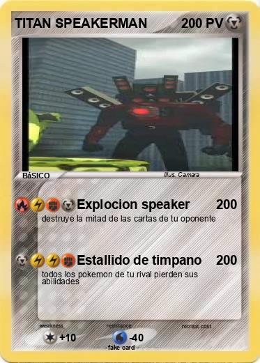 Pokemon TITAN SPEAKERMAN