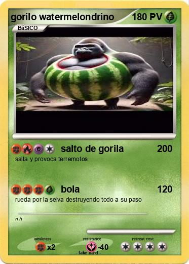 Pokemon gorilo watermelondrino