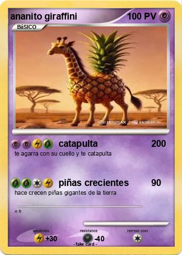 Pokemon ananito giraffini