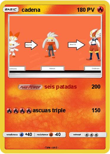 Pokemon cadena