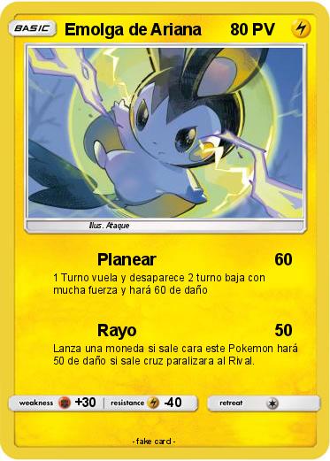 Pokemon Emolga de Ariana