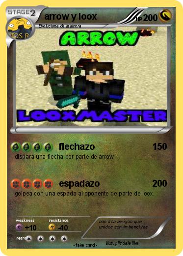 Pokemon arrow y loox