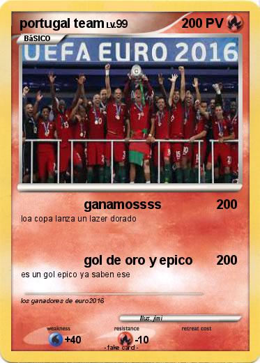 Pokemon portugal team