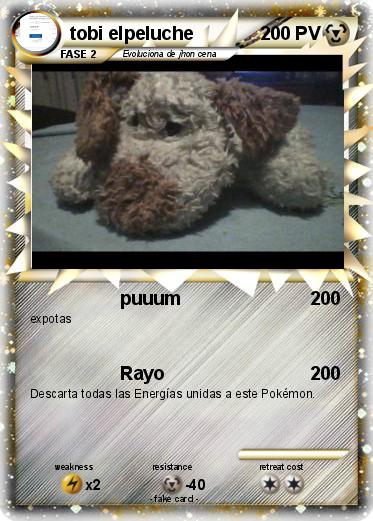 Pokemon tobi elpeluche