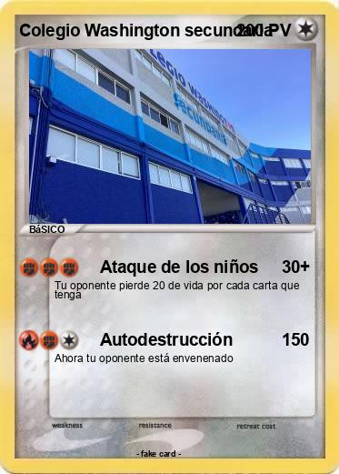 Pokemon Colegio Washington secundaria