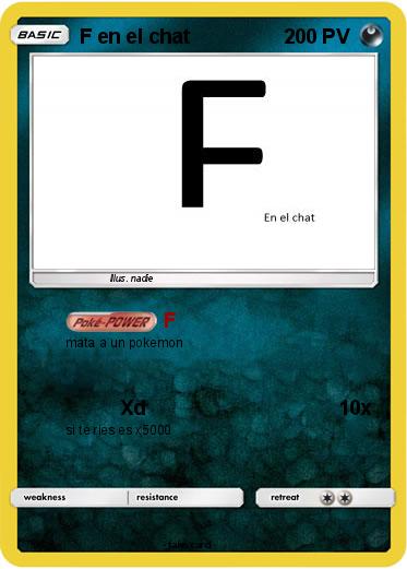 Pokemon F en el chat