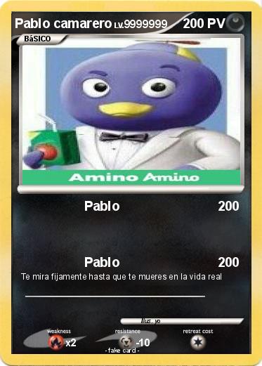 Pokemon Pablo camarero
