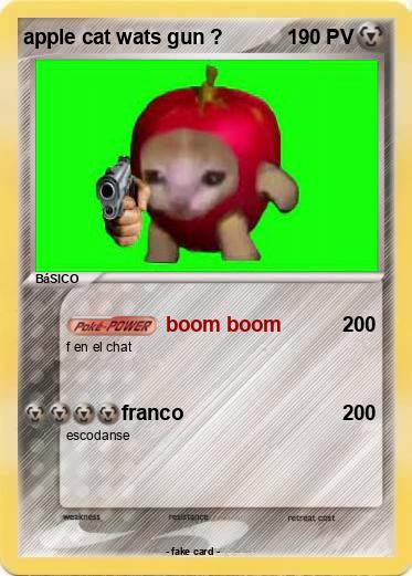 Pokemon apple cat wats gun ?