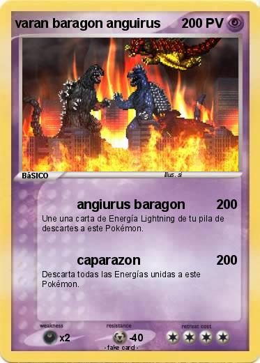 Pokemon varan baragon anguirus