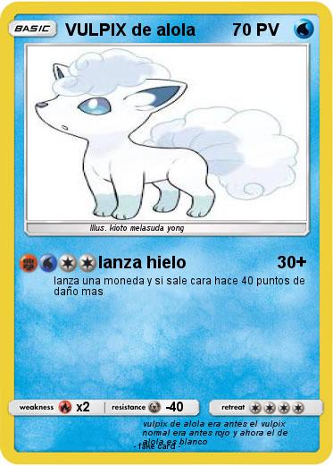 Pokemon VULPIX de alola