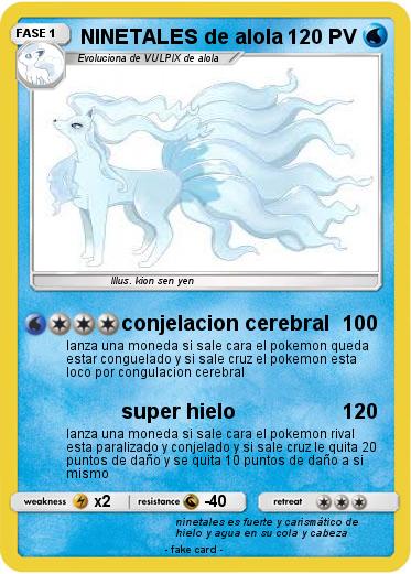 Pokemon NINETALES de alola