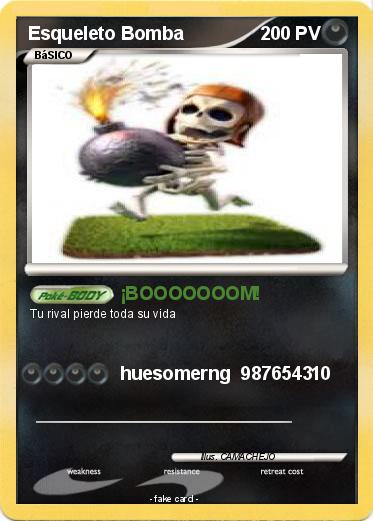 Pokemon Esqueleto Bomba