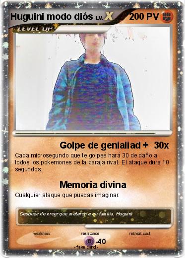 Pokemon Huguini modo diós