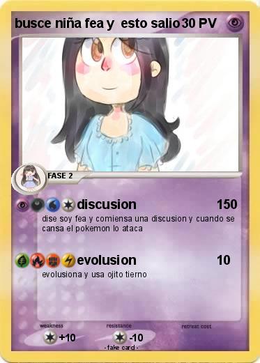 Pokemon busce niña fea y  esto salio