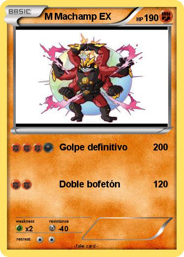 Pokemon M Machamp EX
