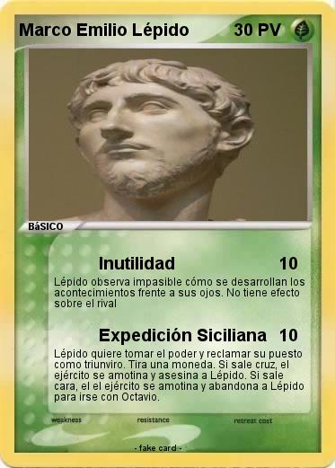 Pokemon Marco Emilio Lépido