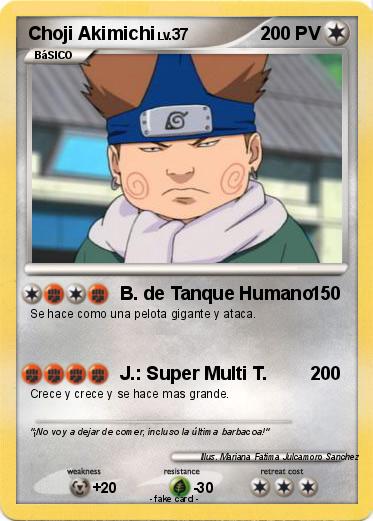 Pokemon Choji Akimichi
