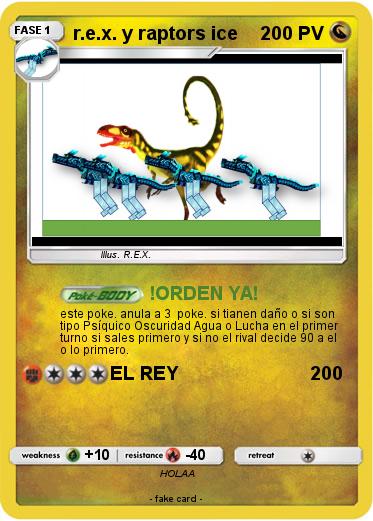 Pokemon r.e.x. y raptors ice