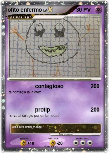 Pokemon lofito enfermo