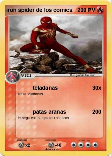 Pokemon iron spider de los comics