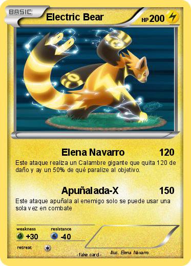 Pokemon Electric Bear