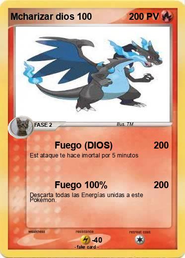 Pokemon Mcharizar dios 100