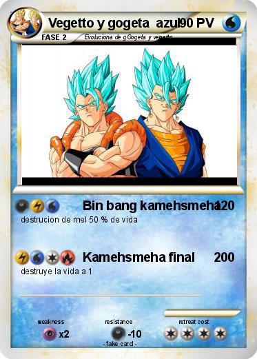 Pokemon Vegetto y gogeta  azul