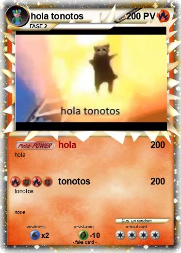 Pokemon hola tonotos