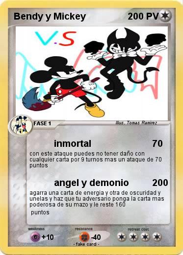 Pokemon Bendy y Mickey