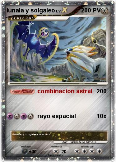 Pokemon lunala y solgaleo