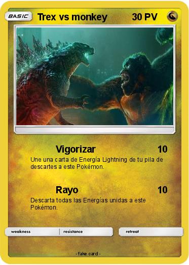 Pokemon Trex vs monkey