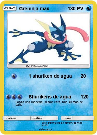 Pokemon Greninja max