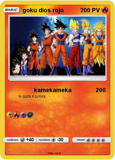Pokemon goku dios rojo
