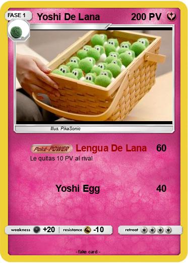 Pokemon Yoshi De Lana