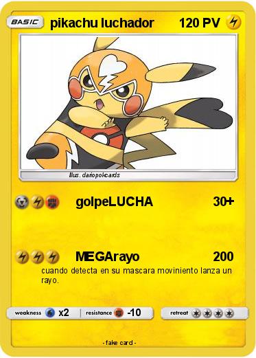 Pokemon pikachu luchador