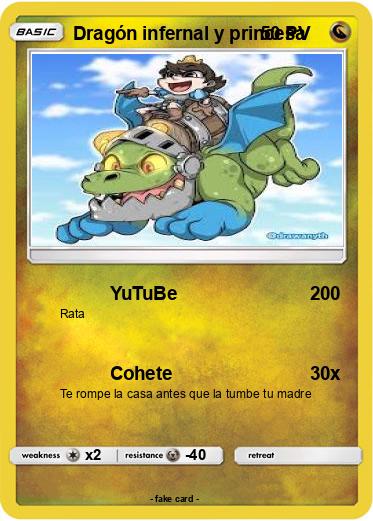 Pokemon Dragón infernal y princesa