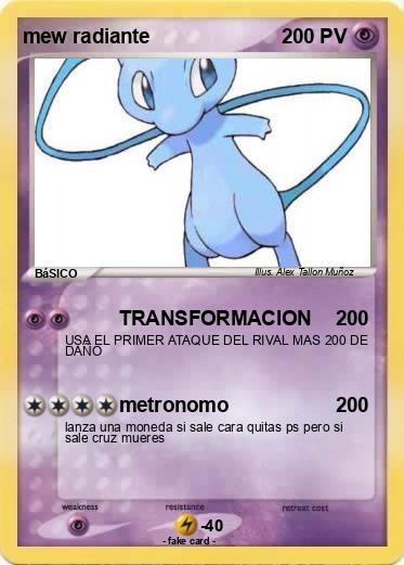 Pokemon mew radiante