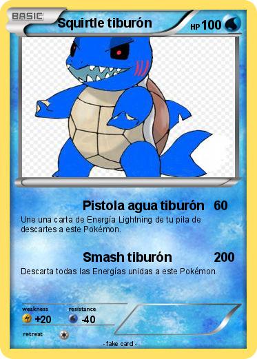 Pokemon Squirtle tiburón