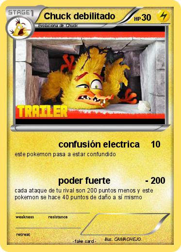 Pokemon Chuck debilitado